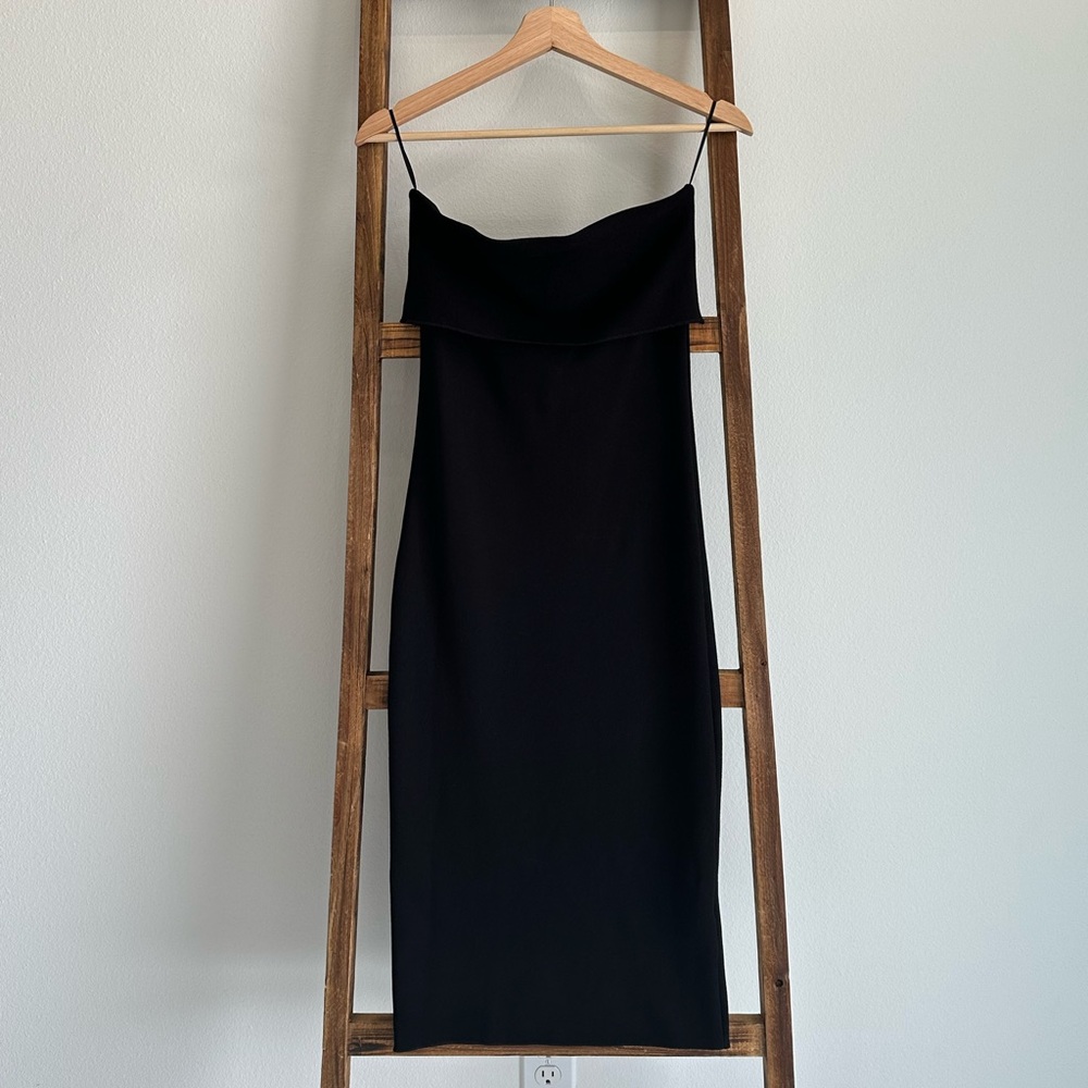🆕 ZARA | Black Strapless Dress - Size M.